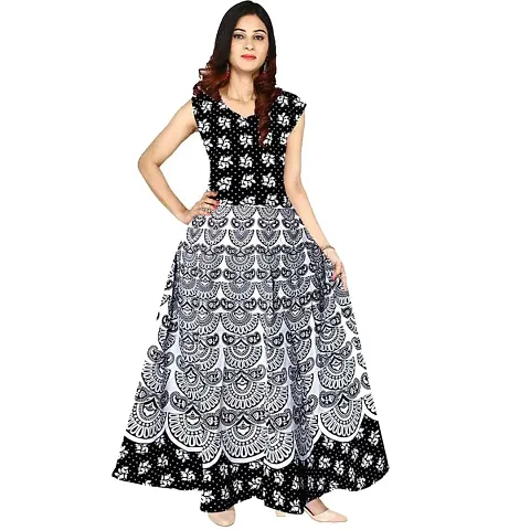 Stylish Khadi Abstract Print Dress For Women