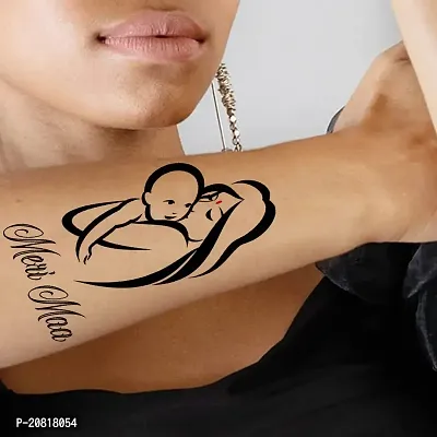 Tatmods Mom Temporary Tattoo For Men And Woman Waterproof Body Tattoo-thumb0