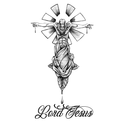 Small Jesus Cross Temporary Tattoo Set (2 tattoos) – TattooIcon