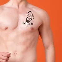 Tatmods Maa Paa Black Temporary Tattoo For Men And Woman Waterproof Body Tattoo-thumb1