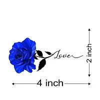 Tatmods Blue Rose Love DesignTemporary Tattoo For Men And Woman Waterproof Body Tattoo-thumb2