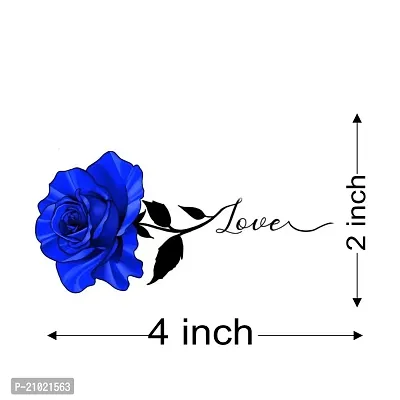 Tatmods Blue Rose Love DesignTemporary Tattoo For Men And Woman Waterproof Body Tattoo-thumb3