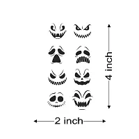 Tatmods Small Ghost Mood Black Temporary Tattoo For Men And Woman Waterproof Body Tattoo-thumb1