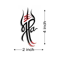 Tatmods Maa Paa Trishul Design Temporary Tattoo For Men And Woman Waterproof Body Tattoo-thumb1