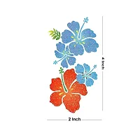 Tatmods Colourful Flower Design Tattoo Waterproof Temporary Body Tattoo Boys and Girls-thumb1