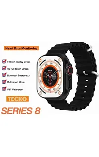 S8 Watch Ultra 49Mm Latest Bluetooth Calling Series 8 Amoled High Resolution With All Sports Features Health Tracker 5 Days Long Wireless Charging Battery Bluetooth Unisex Smart Watch T 900 Ultra-thumb1