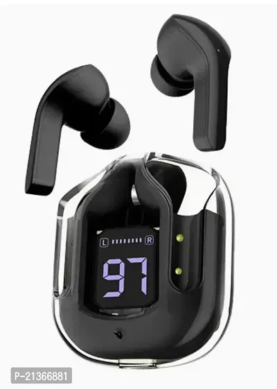 Ultrapods Power TWS Earbuds, Bluetooth Earbuds with Display, Transparent Design, 30 Hrs Playtime with Fast Charging, Bluetooth 5.3 + ENC, 13mm HD BASS Drivers, IPX7 Sweat-Proof, Built-in Mic Multicolo-thumb0