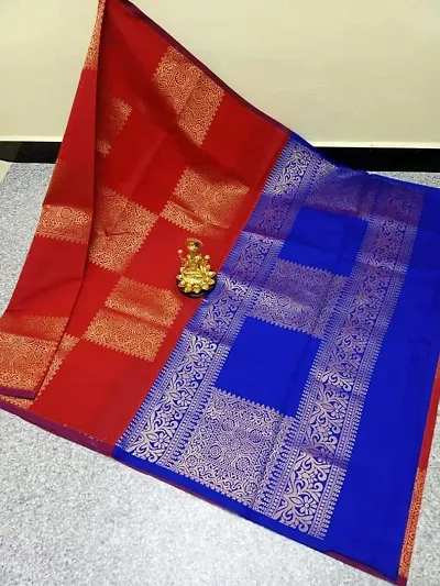 Glamorous Silk Blend Saree with Blouse piece 