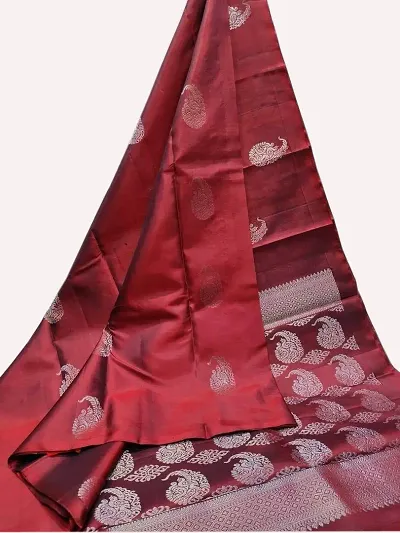 Free Saree Bag! Litchi Silk Jacquard Sarees with Blouse piece