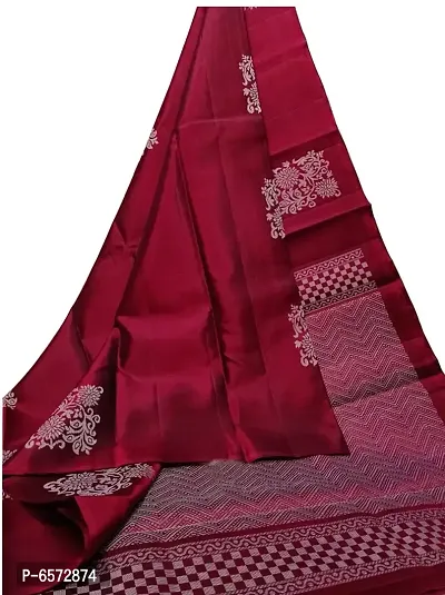 Elegant Litchi Silk Jacquard Saree with Blouse piece For Women-thumb0