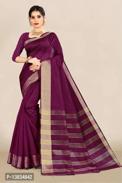 Trendy Art Silk Nude Saree With Blouse Piece For Women-thumb0