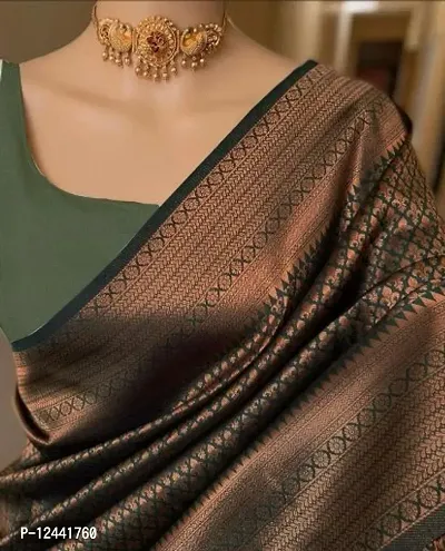 Women Art Silk Woven Design Saree with Blouse piece