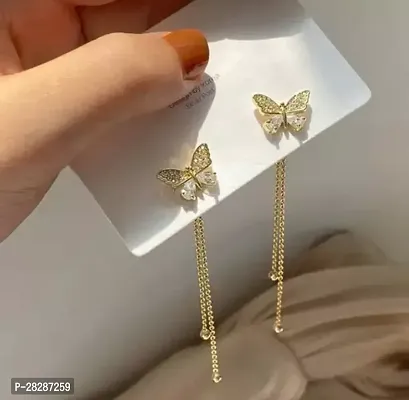 Trending Butterfly Chain Earrings-thumb0