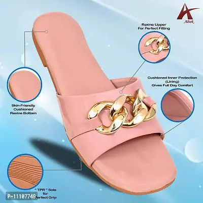 Women Solid Casual Slippers-thumb0