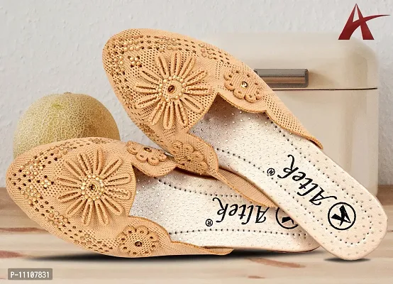 Embroidered discount slippers womens