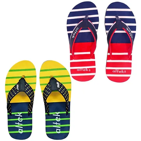 Classic Flip Flops Solid for Men, Pack of 2