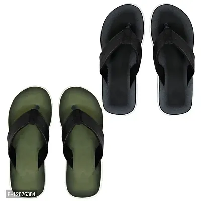 Classic Flip Flops Solid for Men, Pack of 2-thumb0