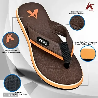 Altek Men Flipflops Eva Bottam RubberSole2023_14245_brown