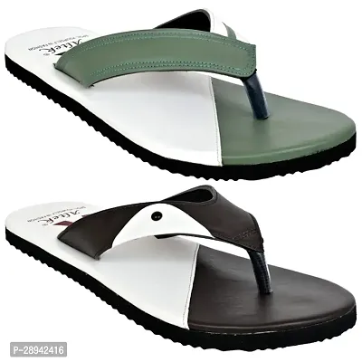 Classic Solid Flip Flops for Men, Combo