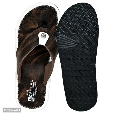 Classic Solid Flip Flops for Men, Combo-thumb2