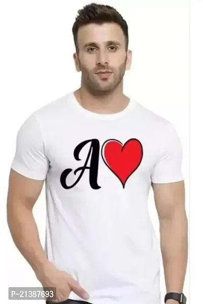 Stylish White Polyester Round Neck Tees For Men-thumb0