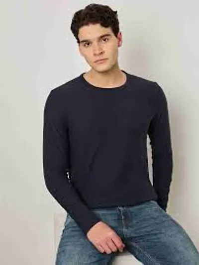 Trendy Polyester Round Neck T-Shirt For Men