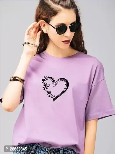 Trending  Stylish women Printed Round Neck Half Sleeve Tshirt