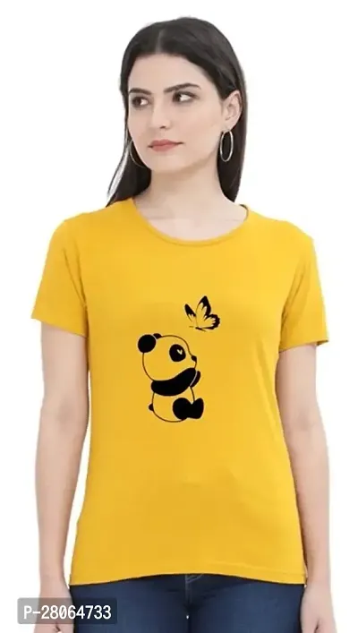 Stylish Half Sleeve Women Printed T-shirt