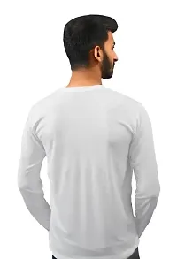 Polyester Round Neck Full Sleeves  Printed Men T-shirt-thumb1