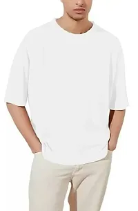 Men'S Oversized Printed Round Neck Polyester T-Shirt-thumb2