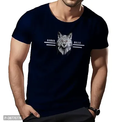 Men Round Neck Printed T-Shirt-thumb0