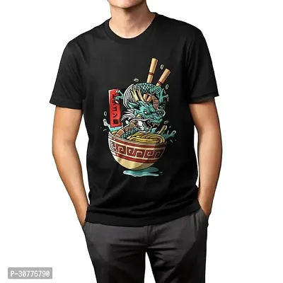 Men Round Neck Printed T-Shirt-thumb0