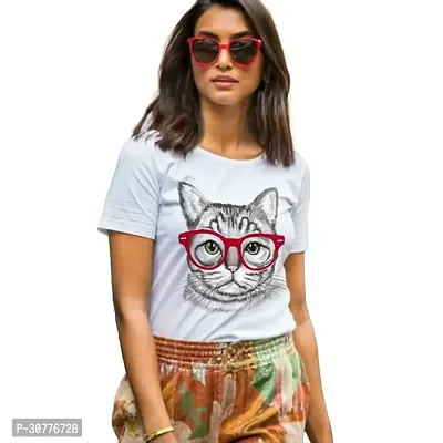 Women Round Neck Printed T-Shirt-thumb0