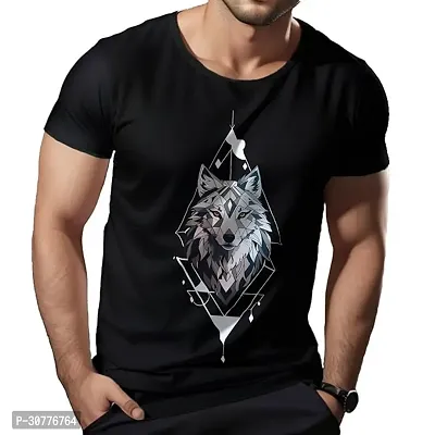 Men Round Neck Printed T-Shirt-thumb0