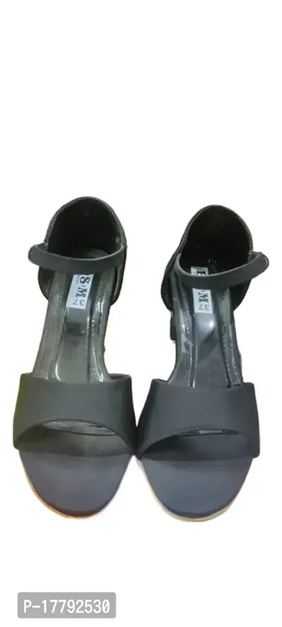 Elegant Brown PVC Solid Sandals For Women