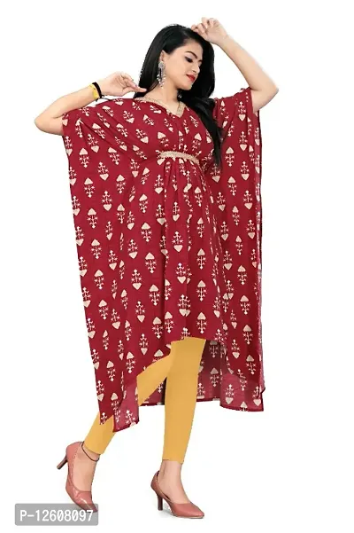 Trendy American Crepe Kaftan for Women-thumb3