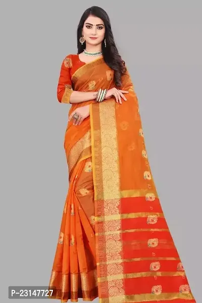 Stylish Organza Saree with Blouse Piece For Women