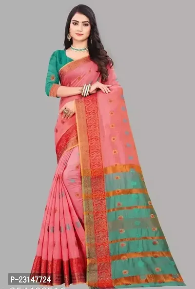 Stylish Pure Silk Saree with Blouse Piece For Women