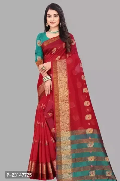 Stylish Organza Saree with Blouse Piece For Women