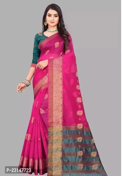 Stylish Organza Saree with Blouse Piece For Women