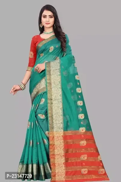 Stylish Organza Saree with Blouse Piece For Women