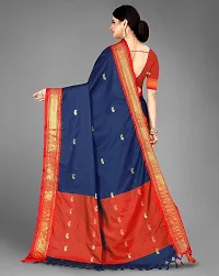 Stylish Cotton Silk Saree with Blouse Piece-thumb1