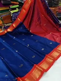 Stylish Cotton Silk Saree with Blouse Piece-thumb4