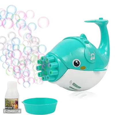 Dolphin Bubble Maker Bubble Machine Cute Toy with Refill  Dolphins Gatling Bubble Gun for Kids-thumb0