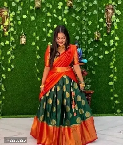 Buy XL LOVE - By Janasya Women's Orange Crepe Silk Digital Floral Printed Lehenga  Choli With Dupatta Online at Best Prices in India - JioMart.