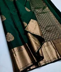 Women Art Silk Saree with Blouse Piece-thumb1