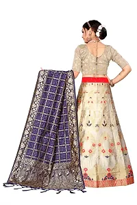 Stylish  Art Silk  Lehenga Choli With Dupatta Set For Women-thumb1