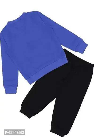 Stylish Blue Hosiery Top With Bottom Set For Kids-thumb2