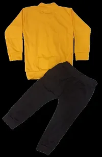 Stylish Yellow Hosiery Top With Bottom Set For Kids-thumb1