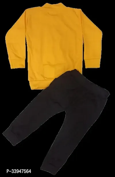 Stylish Yellow Hosiery Top With Bottom Set For Kids-thumb2